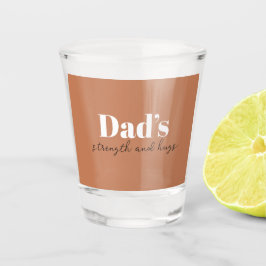 De kracht en knuffels van papa - Vaderdag Gift | Shot Glas