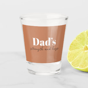 De kracht en knuffels van papa - Vaderdag Gift Shot Glas