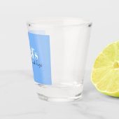 De kracht en knuffels van papa - Vaderdag Gift | Shot Glas (Rechts)