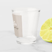 De kracht en knuffels van papa - Vaderdag Gift | Shot Glas (Rechts)