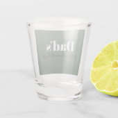 De kracht en knuffels van papa - Vaderdag Gift | Shot Glas (Achterkant)