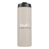 De kracht en knuffels van papa - Vaderdag Gift | Thermosbeker (Voorkant)