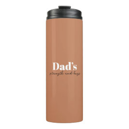 De kracht en knuffels van papa - Vaderdag Gift | Thermosbeker