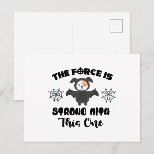 De kracht is sterk met deze. briefkaart (Voorkant / Achterkant)