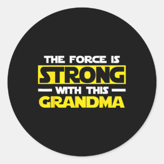 De kracht is sterk met dit mijn oma ronde sticker