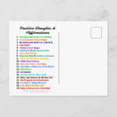 DE KRACHT OM BLIJ TE ZIJN MET BEVESTIGINGEN BRIEFK BRIEFKAART (Achterkant)