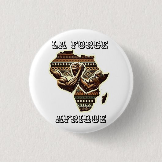 De kracht van Afrika voor vrouwen Ronde Button 3,2 Cm (Voorkant)