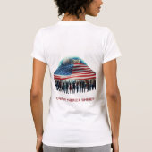 De kracht van Amerika schittert T-shirt (Achterkant)