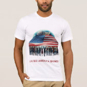 De kracht van Amerika schittert T-shirt (Voorkant)