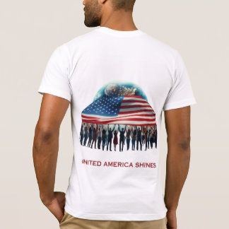De kracht van Amerika schittert T-shirt