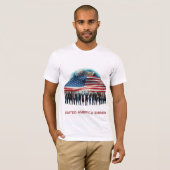 De kracht van Amerika schittert T-shirt (Voorkant volledig)