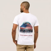 De kracht van Amerika schittert T-shirt (Achterkant volledig)