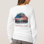 De kracht van Amerika schittert T-shirt (Achterkant)