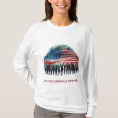 De kracht van Amerika schittert T-shirt (Voorkant)