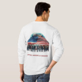 De kracht van Amerika schittert T-shirt (Achterkant volledig)