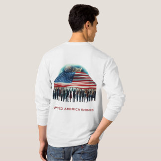 De kracht van Amerika schittert T-shirt