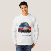 De kracht van Amerika schittert T-shirt (Voorkant volledig)
