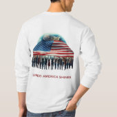 De kracht van Amerika schittert T-shirt (Achterkant)