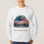 De kracht van Amerika schittert T-shirt (Voorkant)