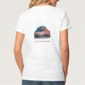 De kracht van Amerika schittert T-shirt (Achterkant)