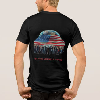 De kracht van Amerika schittert Tri-Blend Shirt