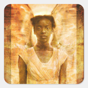 De kracht van Angels Vierkante Sticker
