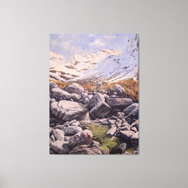 De Kracht van Bergen en Rotsen: muurkunst  Canvas Afdruk