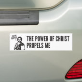 De kracht van Christus zet me aan Bumpersticker (Op auto)