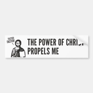 De kracht van Christus zet me aan Bumpersticker
