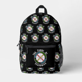 De kracht van de economie bedrukte rugzak