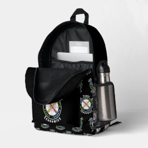 De kracht van de economie bedrukte rugzak