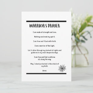 DE KRACHT VAN DE KAART VAN HET GEBED VAN DE KRIJGE