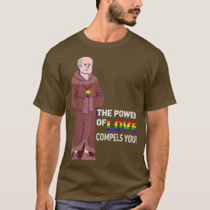 De kracht van de liefde dwingt je tot de medieval t-shirt