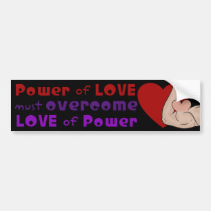 De kracht van de liefde moet boven de kracht van d bumpersticker
