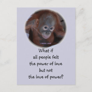 De kracht van de liefde uitnodiging briefkaart