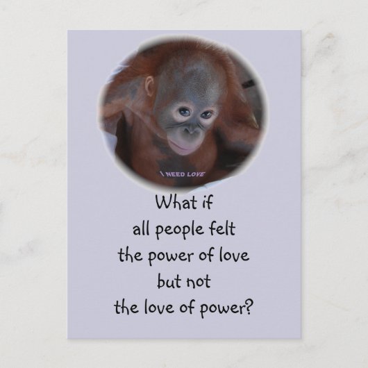 De kracht van de liefde uitnodiging briefkaart (Voorkant)