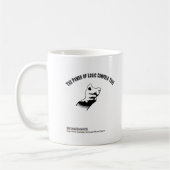 De kracht van de logica dwingt u! koffiemok (Links)