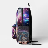 De kracht van de mystieke wolf bedrukte rugzak (Rechts)