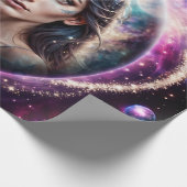 De kracht van de mystieke wolf cadeaupapier (Hoek)