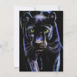 De kracht van de pantheruitnodiging kaart