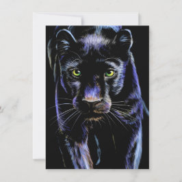 De kracht van de pantheruitnodiging kaart