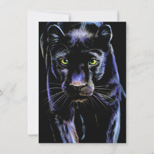 De kracht van de pantheruitnodiging kaart