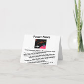 De Kracht van de planeet notecard Kaart (Achterkant)