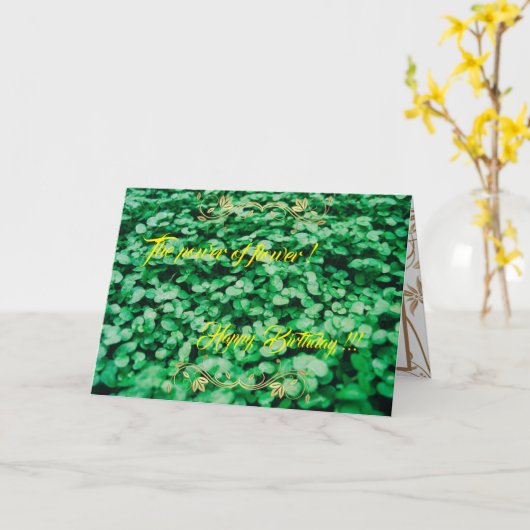 De kracht van de ventilator kaart (Gele Bloem)