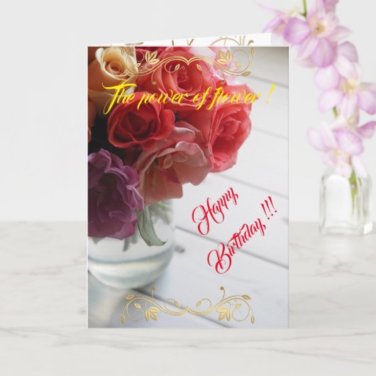 De kracht van de ventilator kaart (Orchidee)