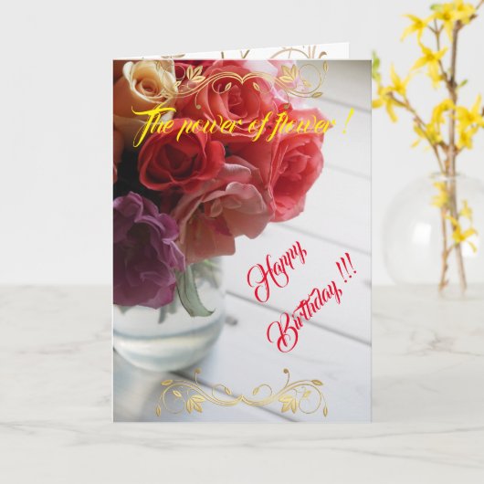 De kracht van de ventilator kaart (Gele Bloem)