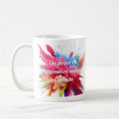 De kracht van de verbeelding maakt ons oneindig| q koffiemok (Links)