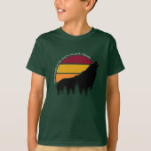 De kracht van de wolf is de retro t-shirt (Voorkant)
