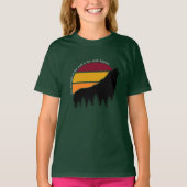 De kracht van de wolf is de retro t-shirt (Voorkant)