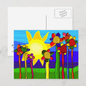 "de kracht van de zon" briefkaart (Voorkant / Achterkant)